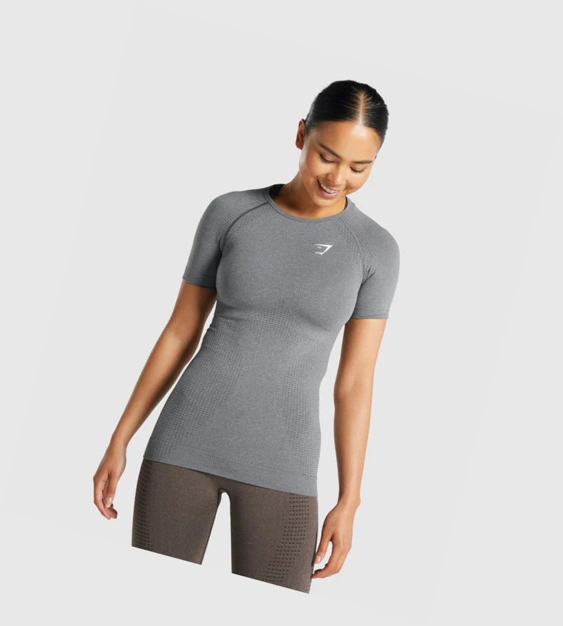 Gymshark Vital Seamless 2.0 Naisten T Paidat Harmaat | KAOTPW694