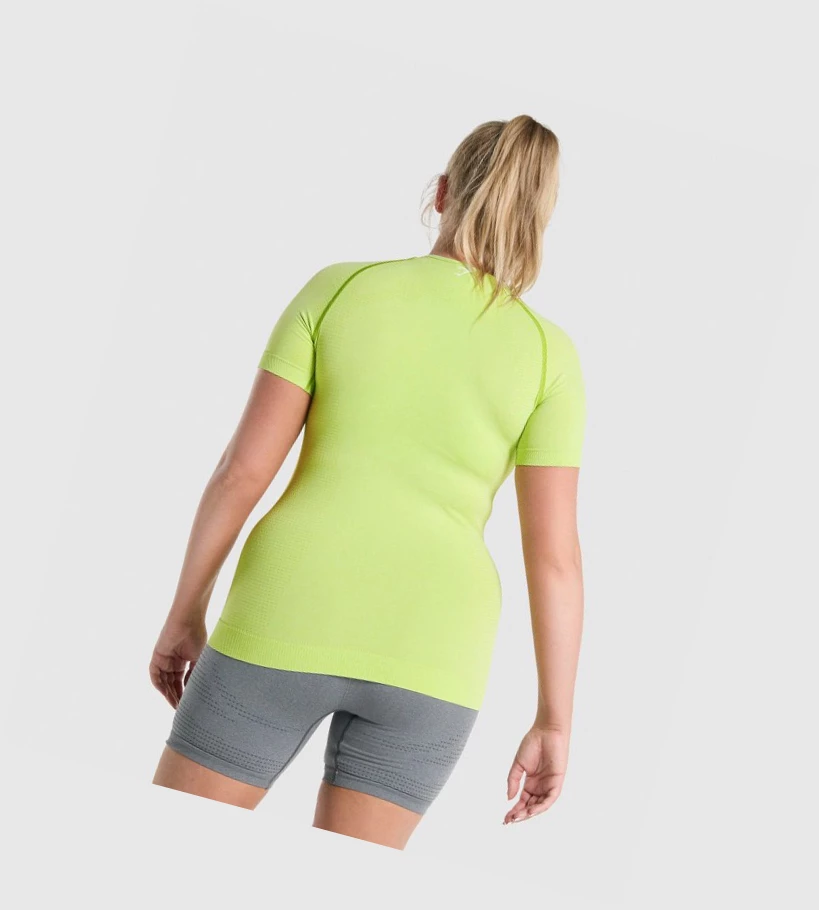 Gymshark Vital Seamless 2.0 Naisten T Paidat Keltainen | LWJXKS748