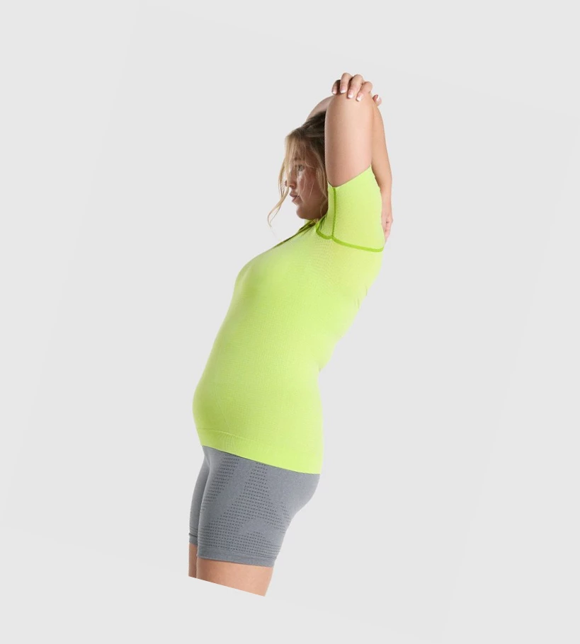 Gymshark Vital Seamless 2.0 Naisten T Paidat Keltainen | LWJXKS748