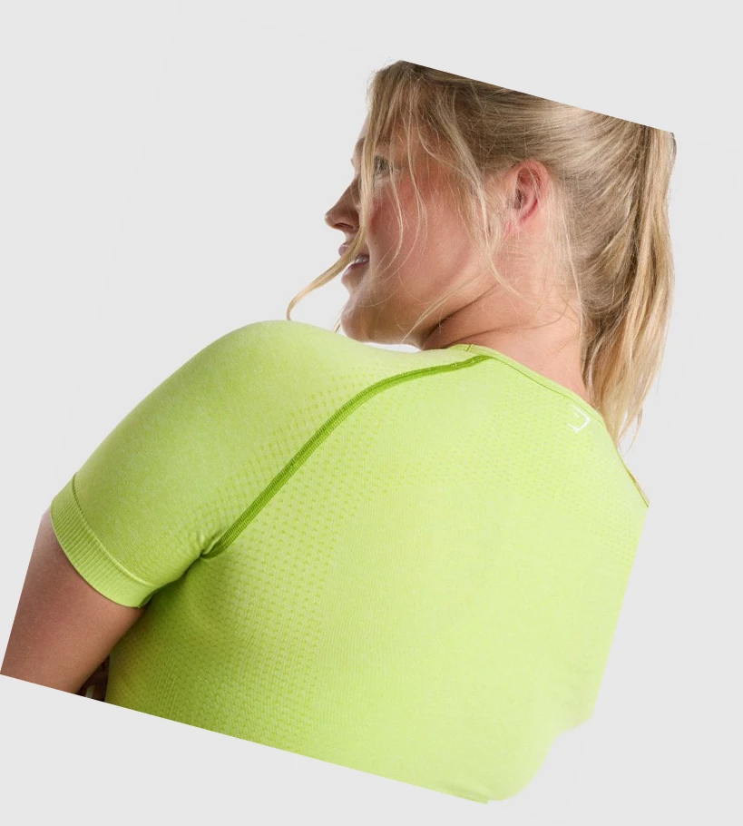 Gymshark Vital Seamless 2.0 Naisten T Paidat Keltainen | LWJXKS748