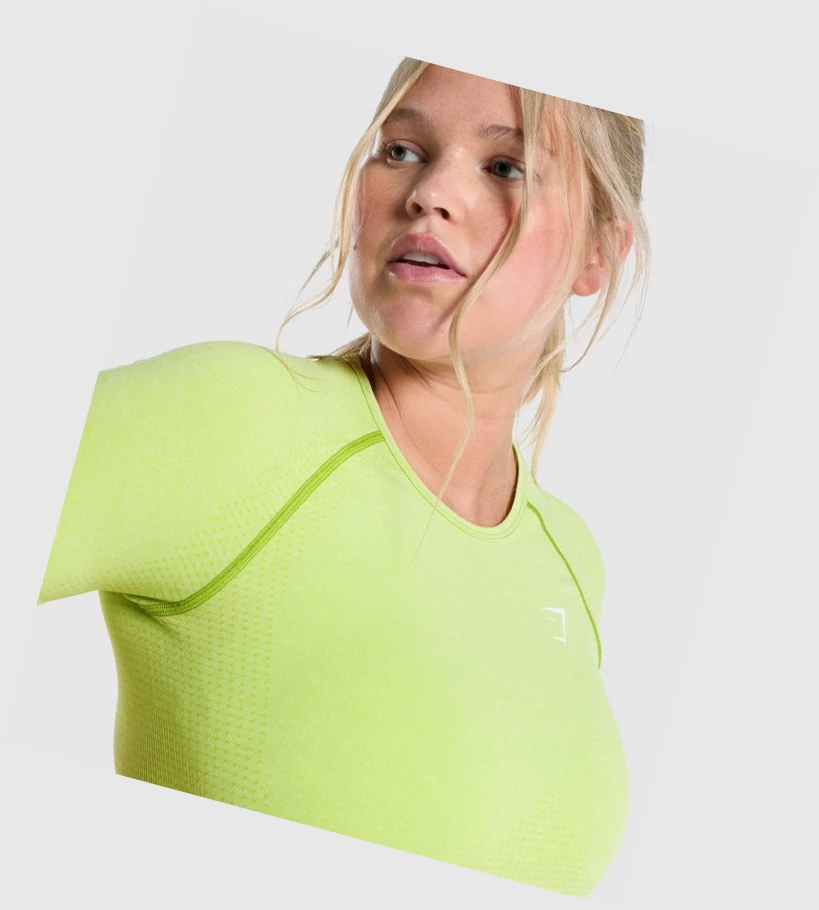 Gymshark Vital Seamless 2.0 Naisten T Paidat Keltainen | LWJXKS748
