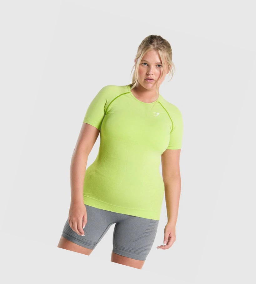 Gymshark Vital Seamless 2.0 Naisten T Paidat Keltainen | LWJXKS748