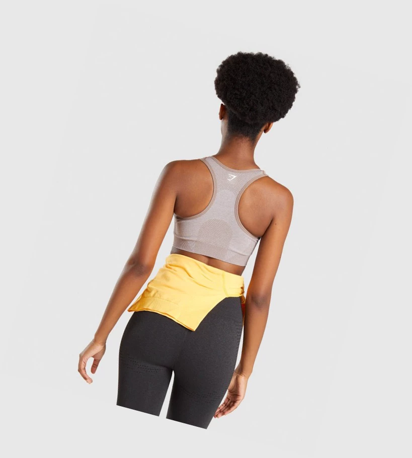Gymshark Vital Seamless 2.0 Naisten Urheiluliivit Harmaat Ruskea | IMKFQW137