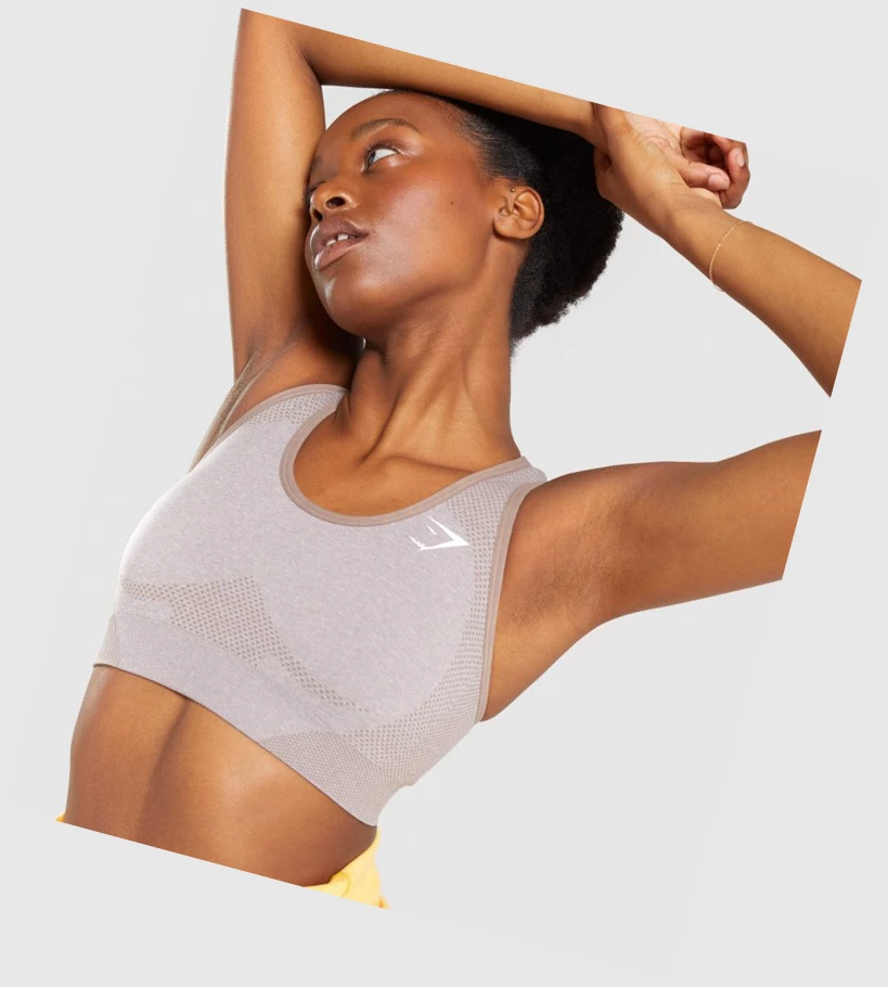 Gymshark Vital Seamless 2.0 Naisten Urheiluliivit Harmaat Ruskea | IMKFQW137