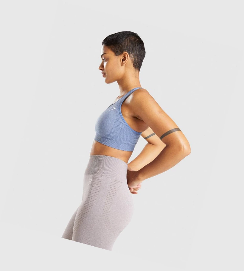 Gymshark Vital Seamless 2.0 Naisten Urheiluliivit Sininen | ITSNHZ065