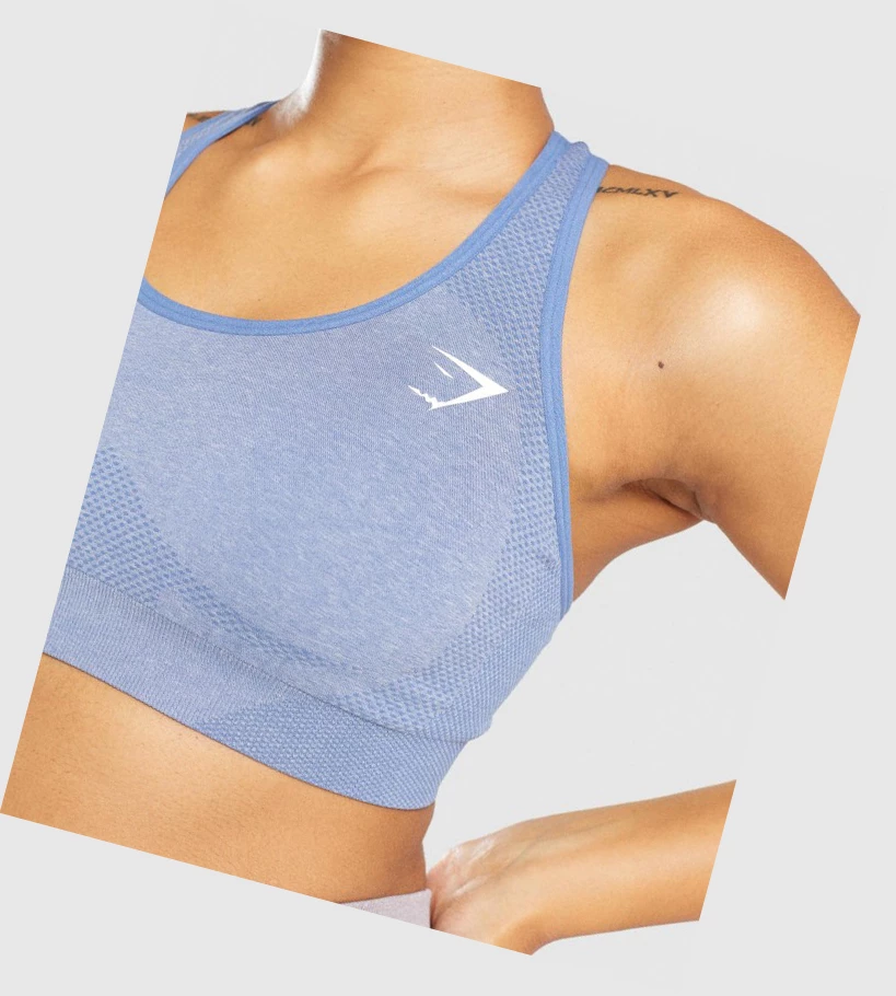 Gymshark Vital Seamless 2.0 Naisten Urheiluliivit Sininen | ITSNHZ065