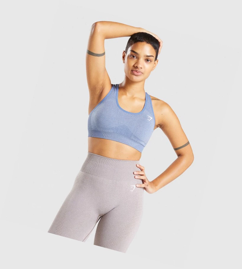 Gymshark Vital Seamless 2.0 Naisten Urheiluliivit Sininen | ITSNHZ065