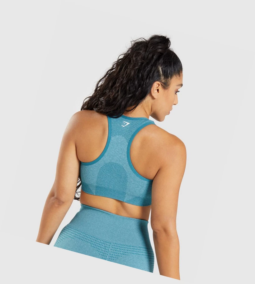 Gymshark Vital Seamless 2.0 Naisten Urheiluliivit Turkoosi | LNVGMT358