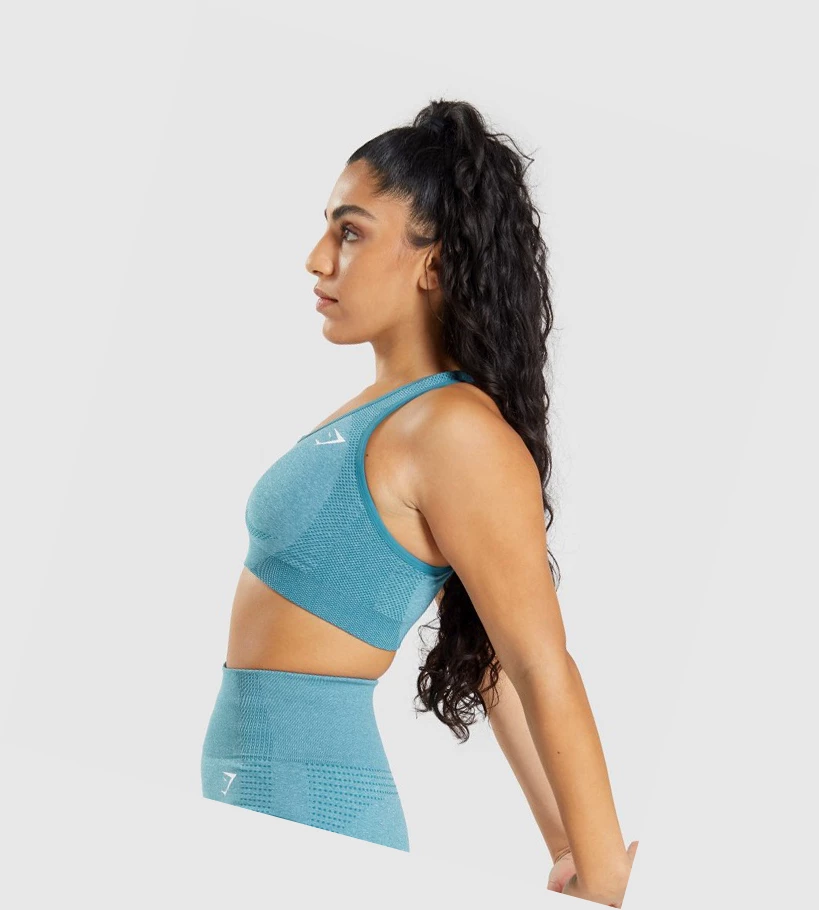 Gymshark Vital Seamless 2.0 Naisten Urheiluliivit Turkoosi | LNVGMT358