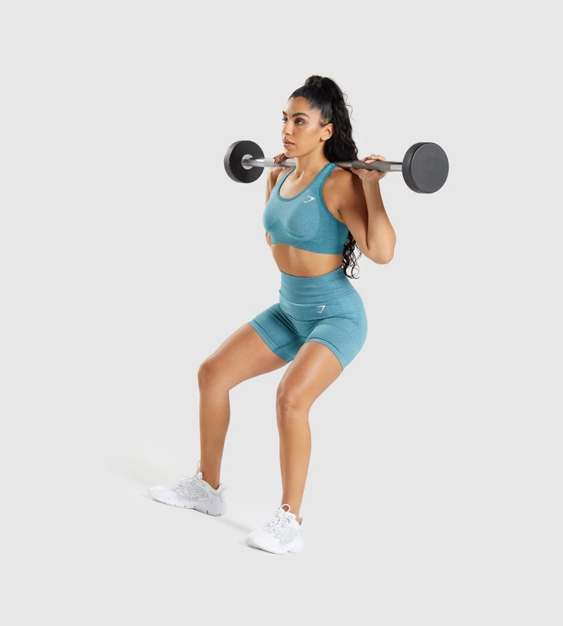 Gymshark Vital Seamless 2.0 Naisten Urheiluliivit Turkoosi | LNVGMT358