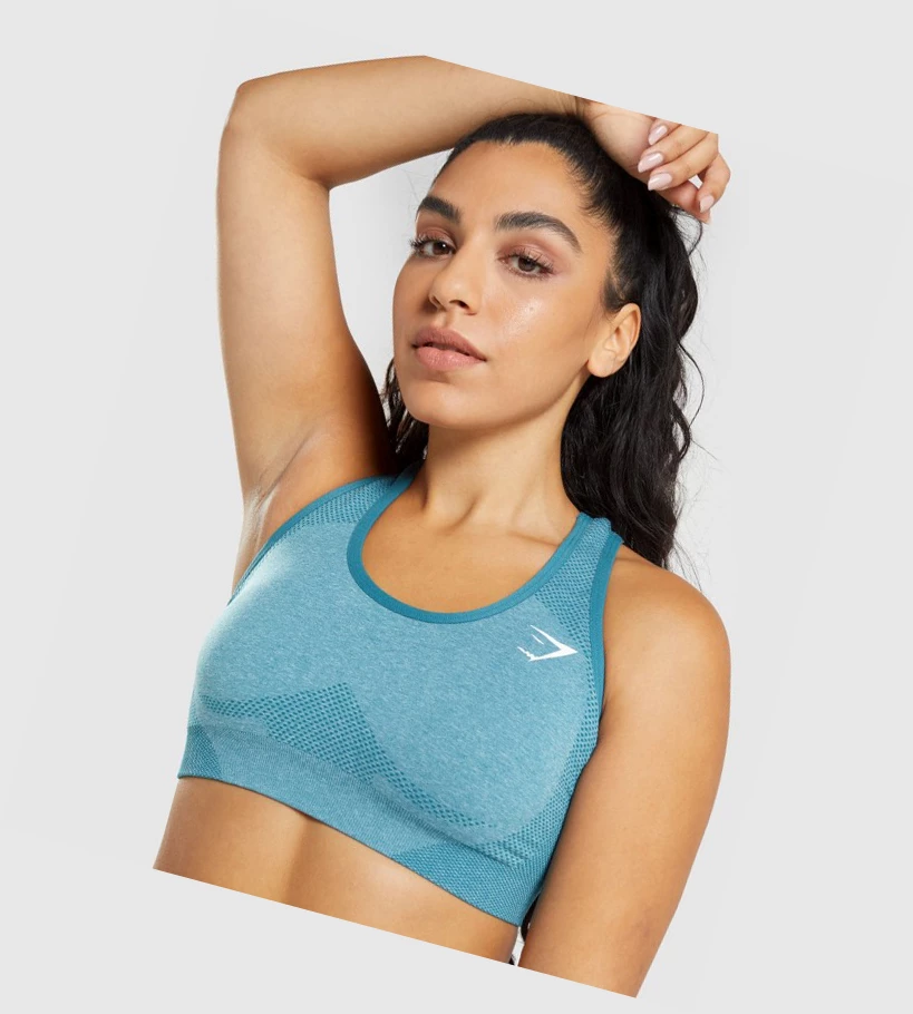 Gymshark Vital Seamless 2.0 Naisten Urheiluliivit Turkoosi | LNVGMT358