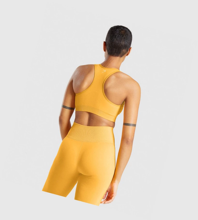 Gymshark Vital Seamless 2.0 Naisten Urheiluliivit Keltainen | NMCYPZ405