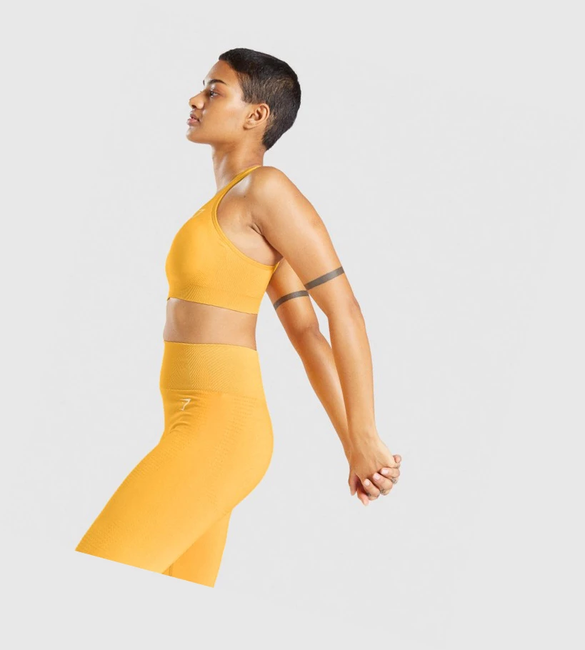Gymshark Vital Seamless 2.0 Naisten Urheiluliivit Keltainen | NMCYPZ405