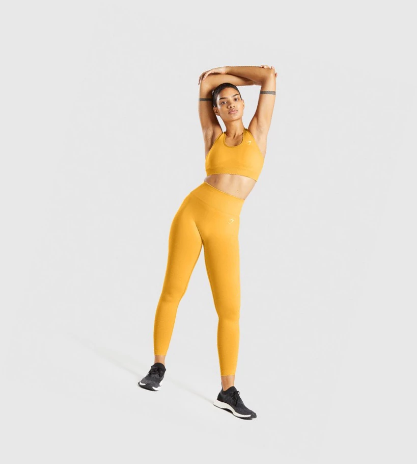 Gymshark Vital Seamless 2.0 Naisten Urheiluliivit Keltainen | NMCYPZ405