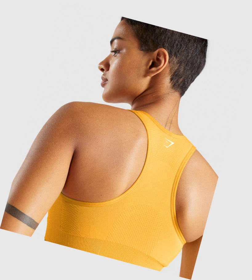 Gymshark Vital Seamless 2.0 Naisten Urheiluliivit Keltainen | NMCYPZ405