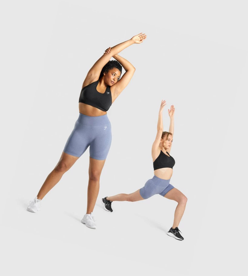 Gymshark Vital Seamless 2.0 Naisten Urheiluliivit Mustat | UXISOE543