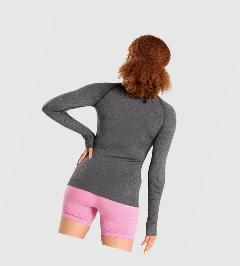 Gymshark Vital Seamless 2.0 Top Naisten T Paidat Harmaat | HDFQIU624