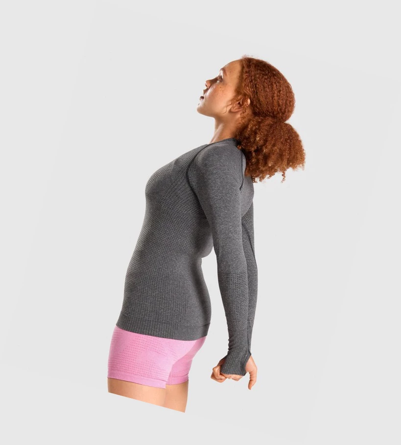 Gymshark Vital Seamless 2.0 Top Naisten T Paidat Harmaat | HDFQIU624