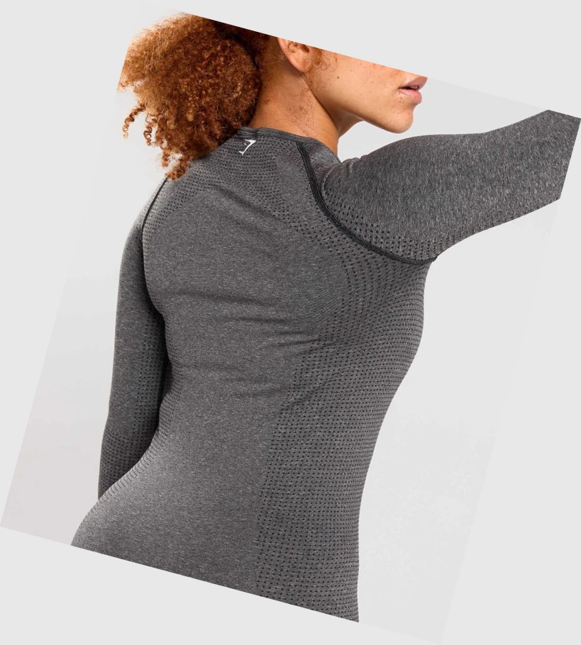 Gymshark Vital Seamless 2.0 Top Naisten T Paidat Harmaat | HDFQIU624