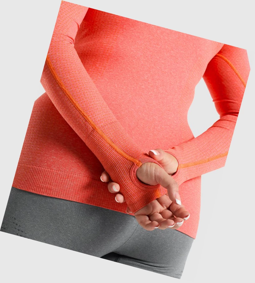 Gymshark Vital Seamless 2.0 Top Naisten T Paidat Oranssi | VCMUQI652