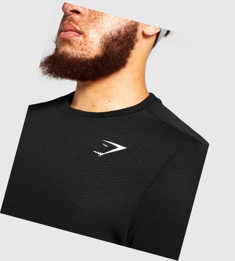 Gymshark Vital Seamless Miesten T Paidat Mustat | KRCPEO864