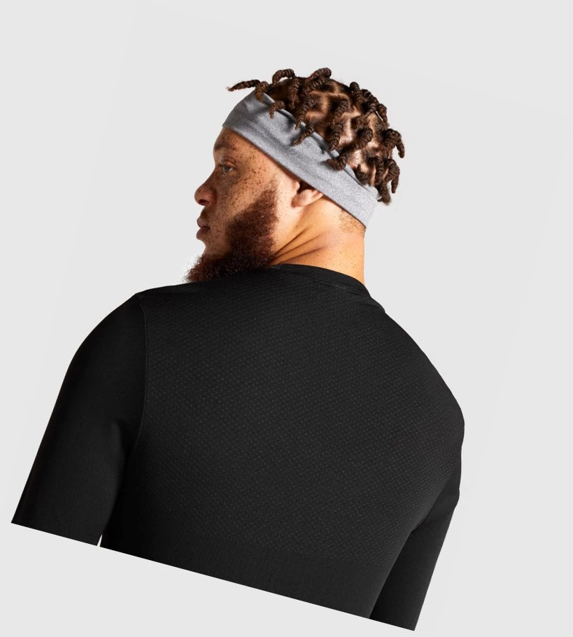 Gymshark Vital Seamless Miesten T Paidat Mustat | KRCPEO864