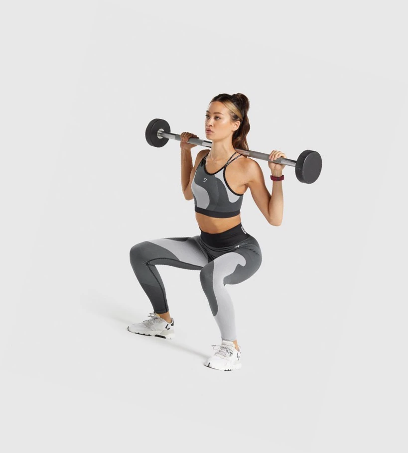 Gymshark WTFlex Seamless Asymmetric Strappy Naisten Urheiluliivit Harmaat | YJIZNK286