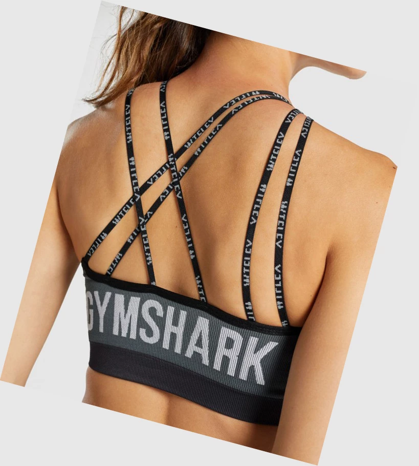 Gymshark WTFlex Seamless Asymmetric Strappy Naisten Urheiluliivit Harmaat | YJIZNK286
