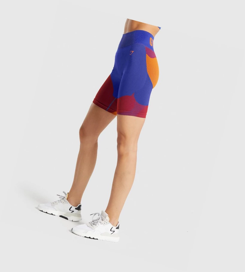 Gymshark WTFlex Seamless Cycling Naisten Shortsit Pinkki | OSLPZD318