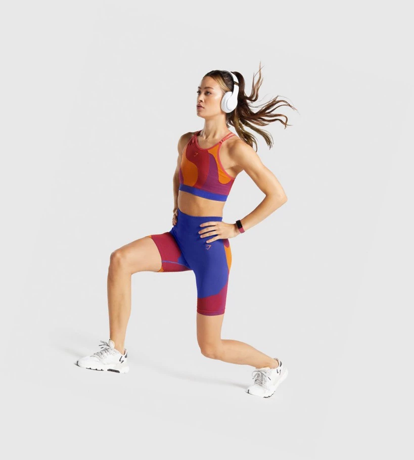 Gymshark WTFlex Seamless Cycling Naisten Shortsit Pinkki | OSLPZD318