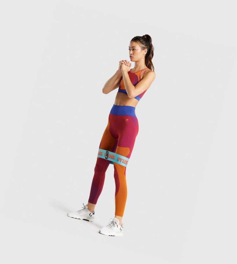 Gymshark WTFlex Seamless High Waisted Naisten Leggingsit Pinkki | AXFYUM973