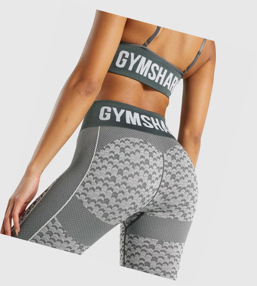 Gymshark WTFlex Seamless High Waisted Naisten Leggingsit Harmaat | GKLRHY035