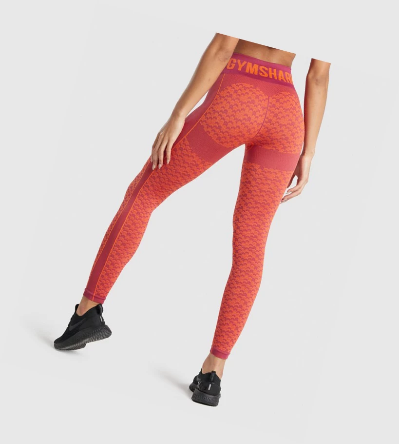 Gymshark WTFlex Seamless High Waisted Naisten Leggingsit Pinkki | GQXDWS725