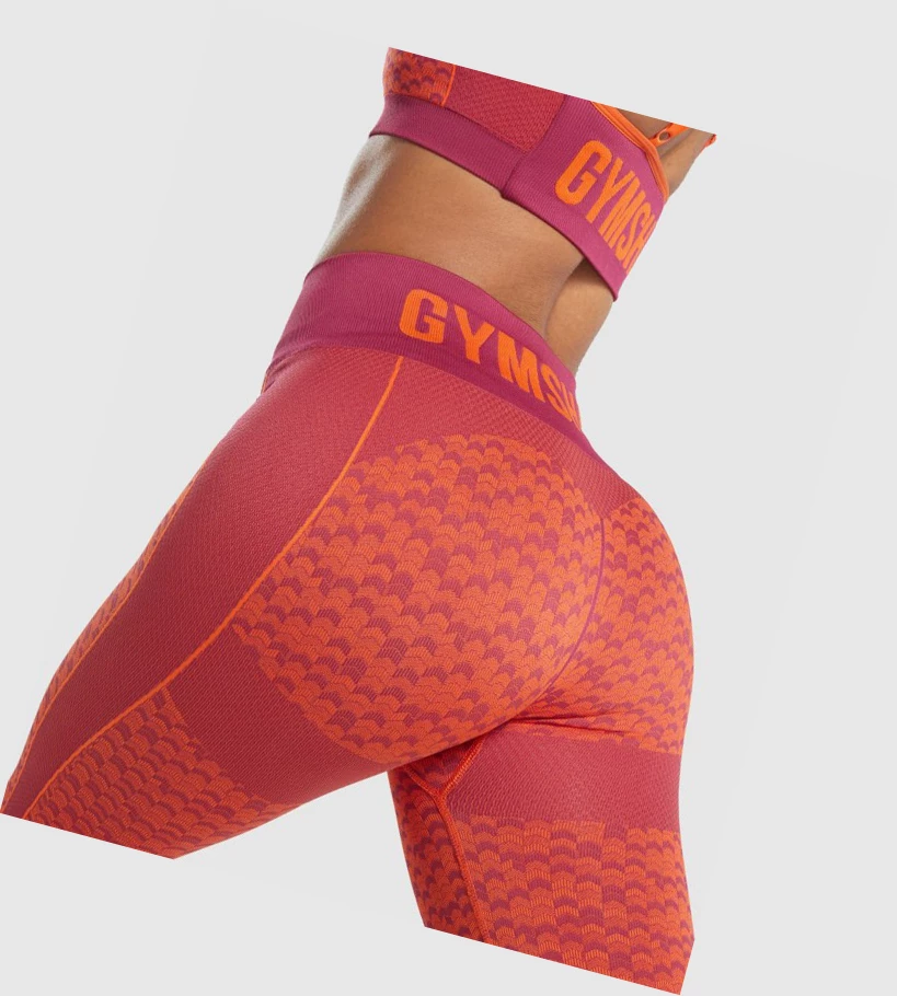 Gymshark WTFlex Seamless High Waisted Naisten Leggingsit Pinkki | GQXDWS725