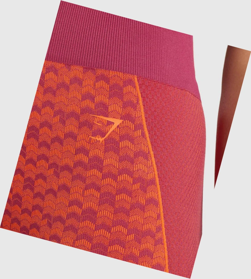 Gymshark WTFlex Seamless High Waisted Naisten Leggingsit Pinkki | GQXDWS725