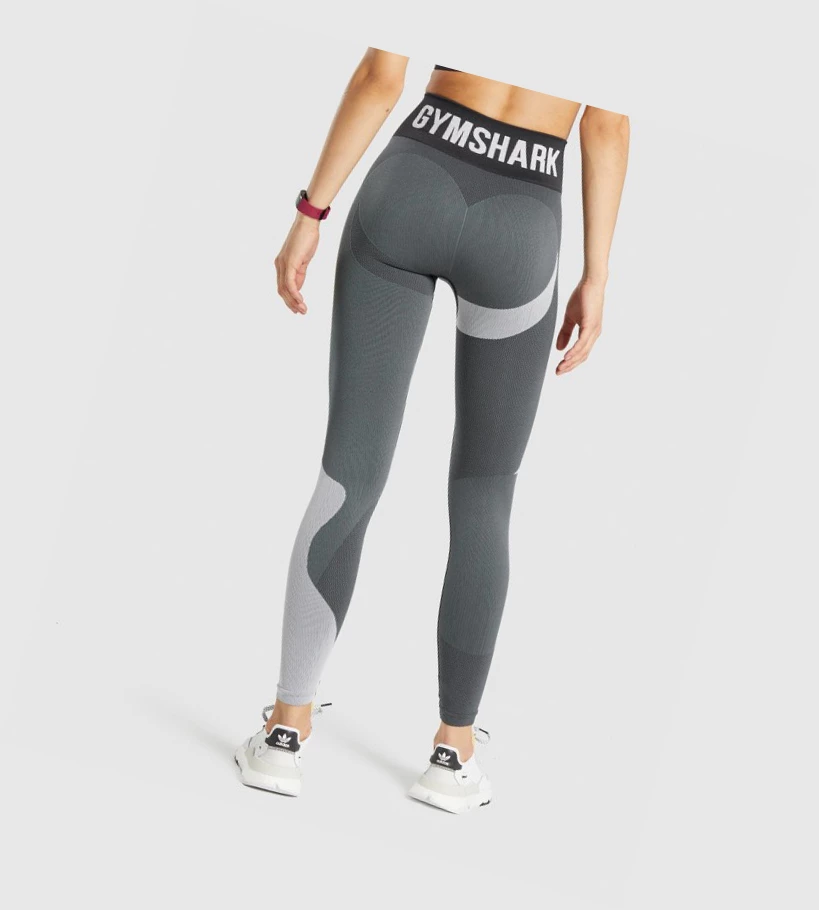 Gymshark WTFlex Seamless High Waisted Naisten Leggingsit Harmaat | HOFEBL741