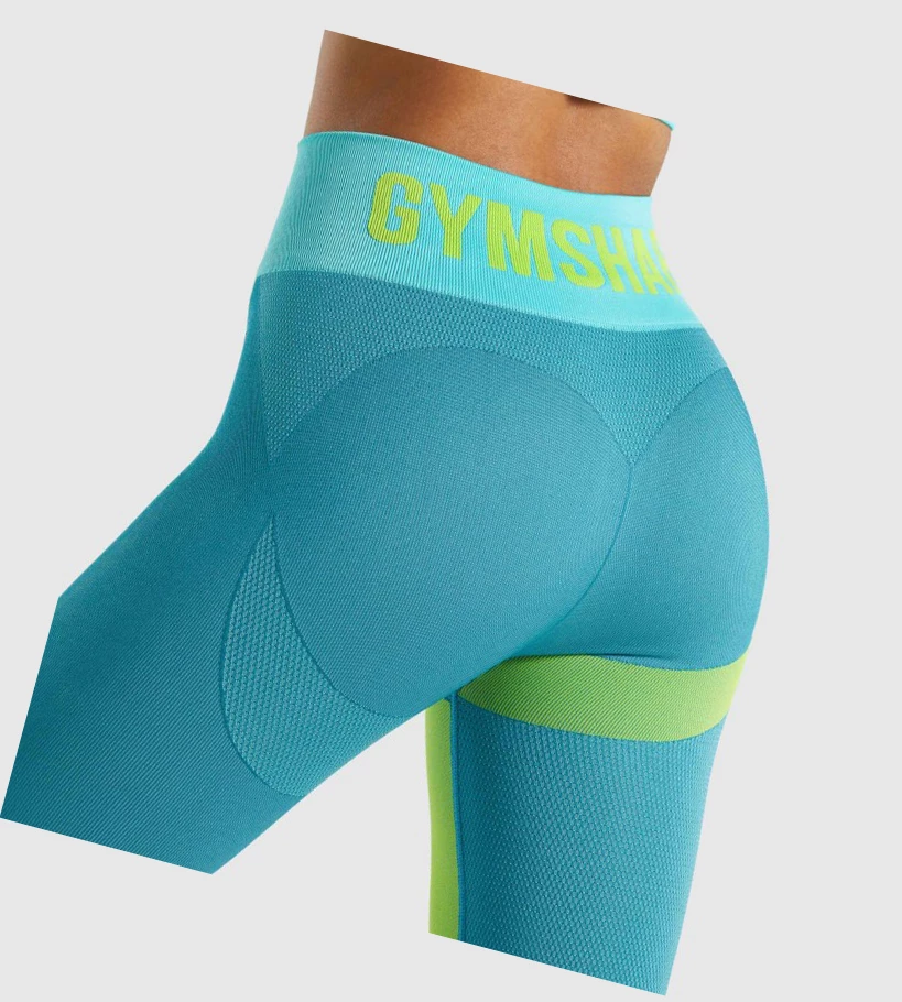 Gymshark WTFlex Seamless High Waisted Naisten Leggingsit Sininen | OBAVFI536