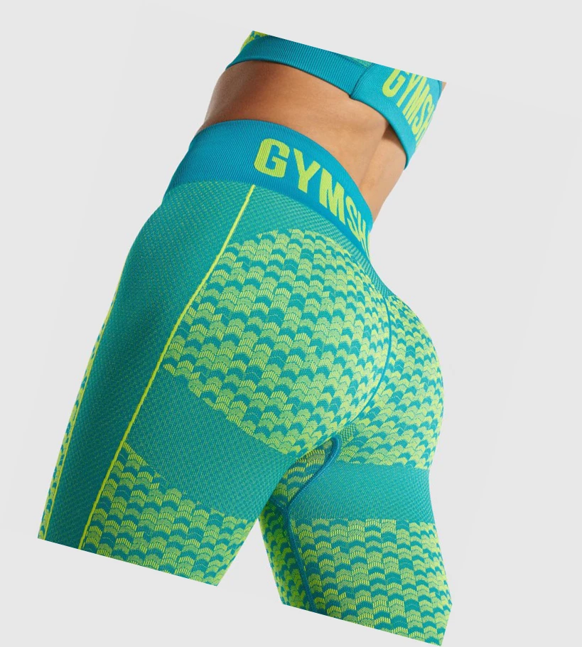 Gymshark WTFlex Seamless High Waisted Naisten Leggingsit Sininen | ZIFYKD286