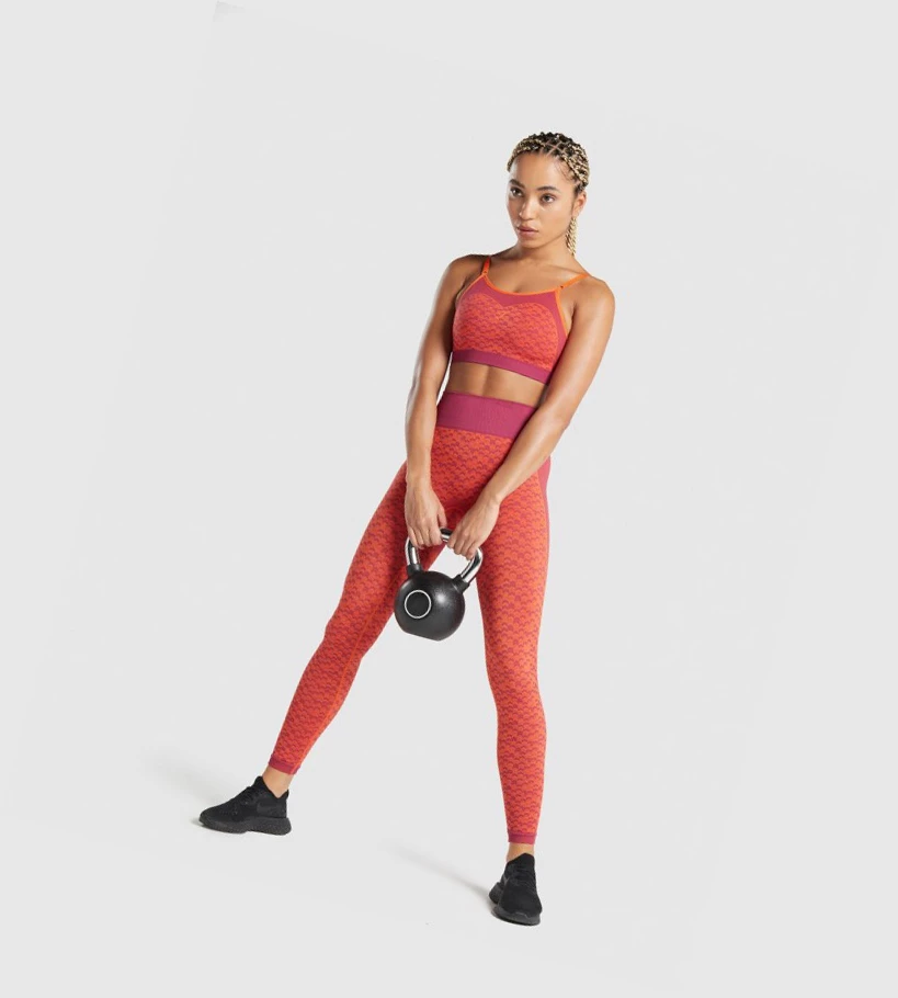 Gymshark WTFlex Seamless Strappy Naisten Urheiluliivit Pinkki | EDGOVC748