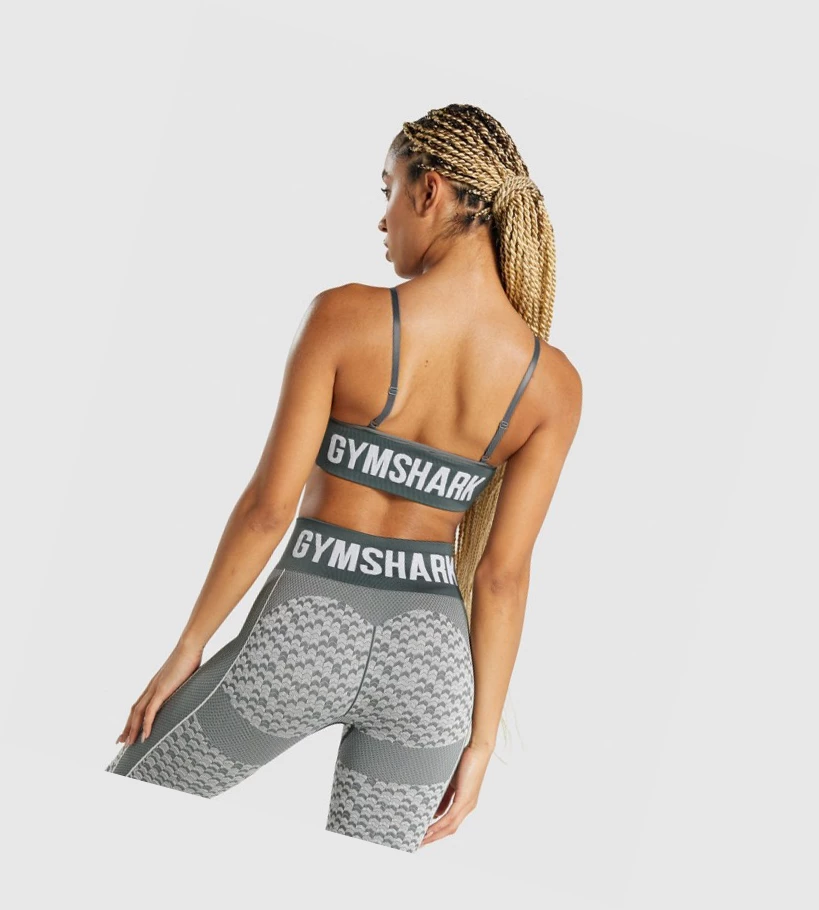 Gymshark WTFlex Seamless Strappy Naisten Urheiluliivit Harmaat | KSBYJH982