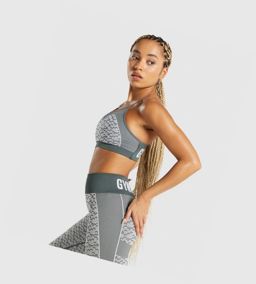 Gymshark WTFlex Seamless Strappy Naisten Urheiluliivit Harmaat | KSBYJH982