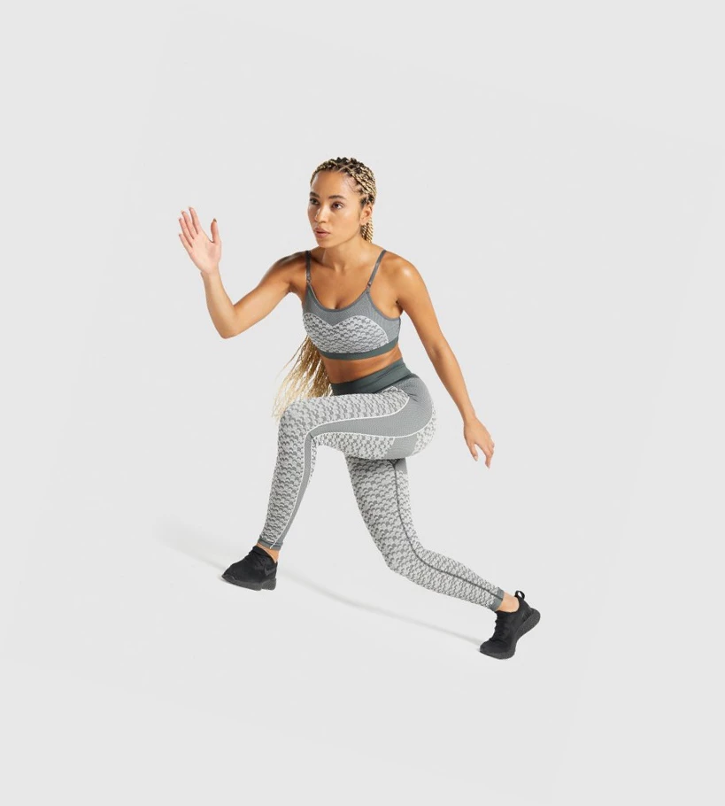Gymshark WTFlex Seamless Strappy Naisten Urheiluliivit Harmaat | KSBYJH982