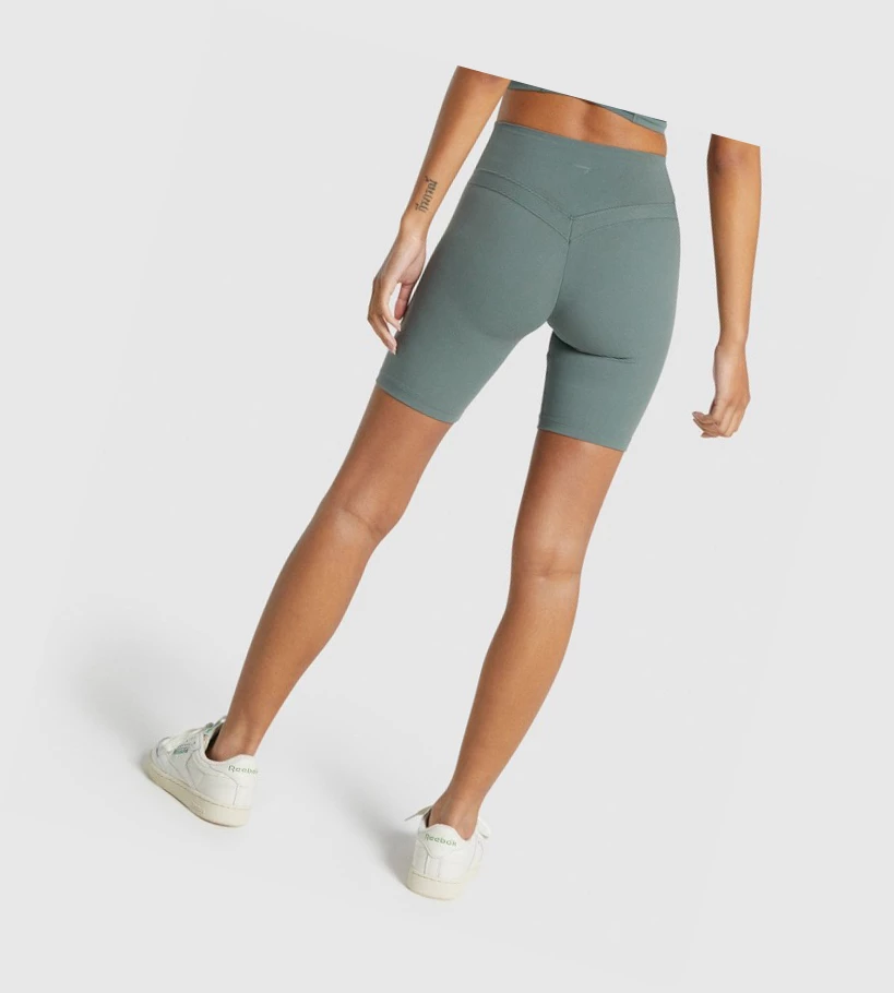 Gymshark Whitney Cycling Naisten Shortsit Vihreä | EOKVQG901