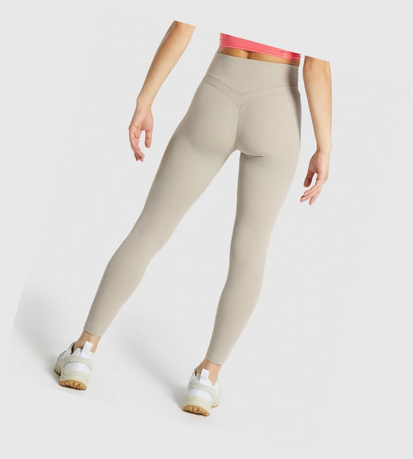 Gymshark Whitney High Rise High Waisted Naisten Leggingsit Valkoinen | HQATGI698