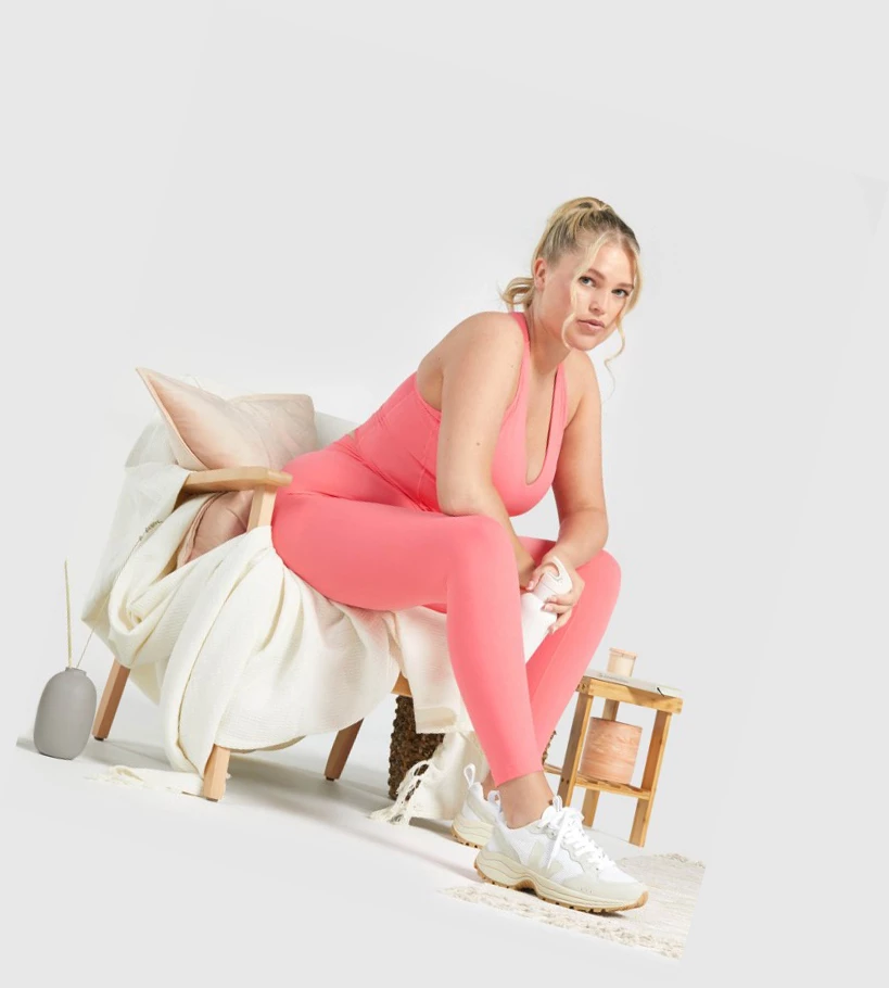 Gymshark Whitney High Rise High Waisted Naisten Leggingsit Pinkki | TYHBJS724
