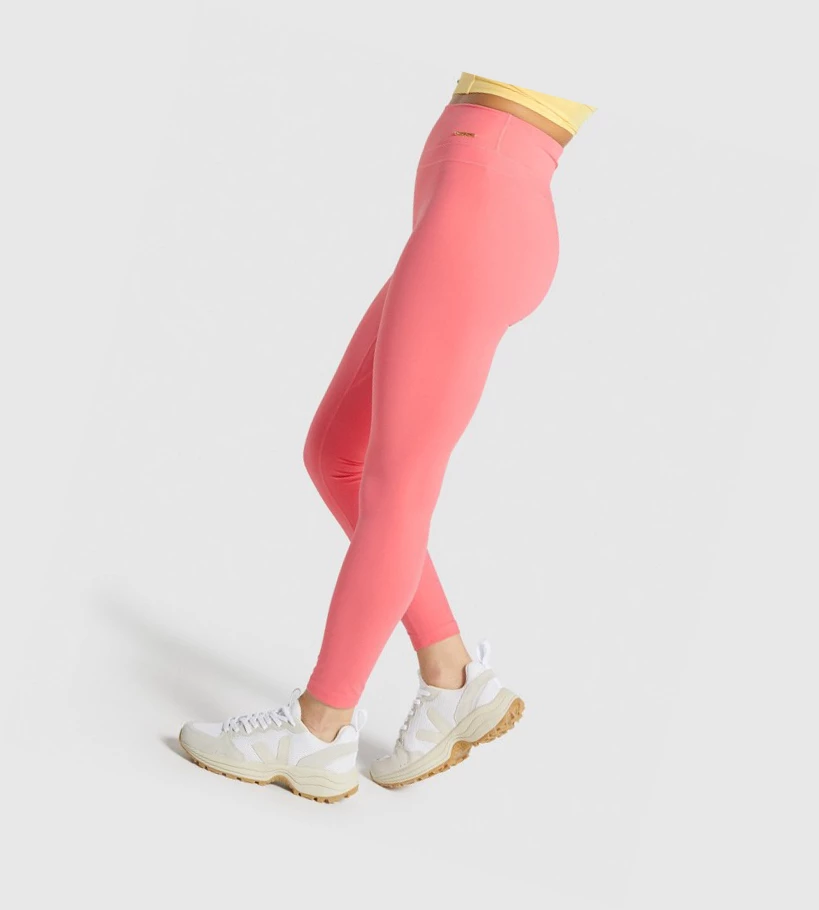 Gymshark Whitney High Rise High Waisted Naisten Leggingsit Pinkki | TYHBJS724