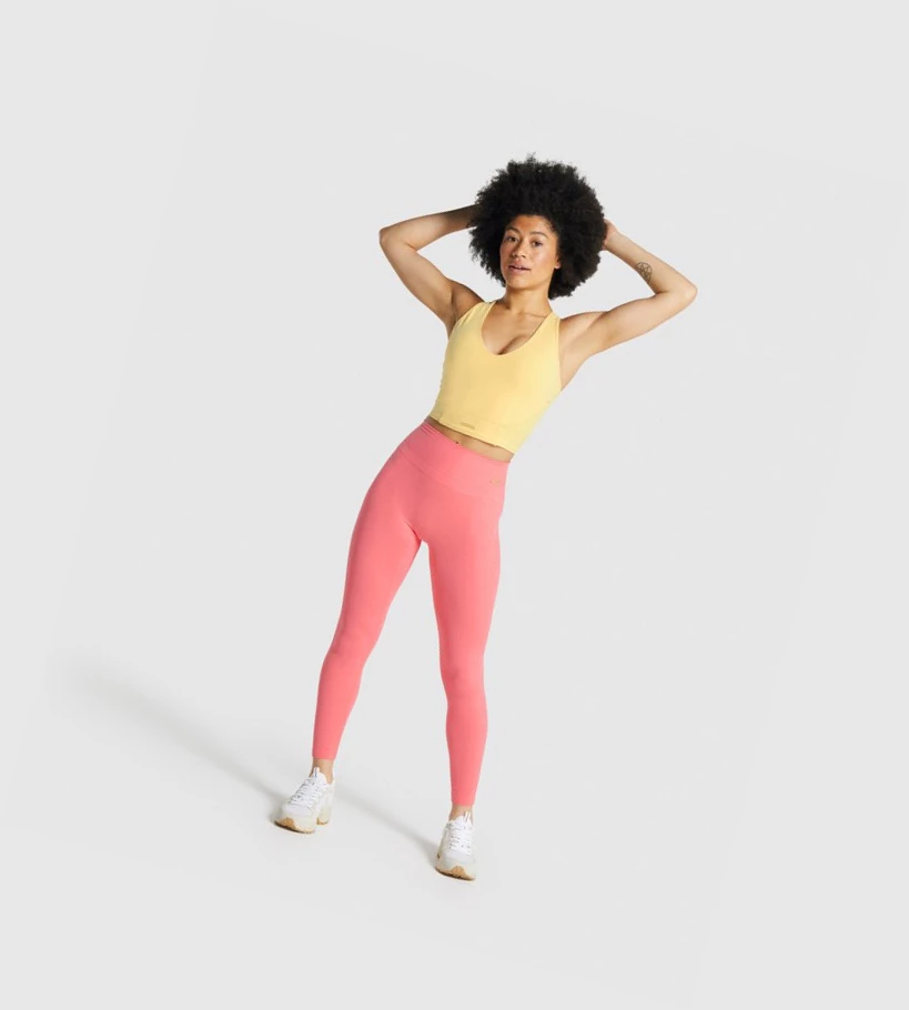 Gymshark Whitney High Rise High Waisted Naisten Leggingsit Pinkki | TYHBJS724