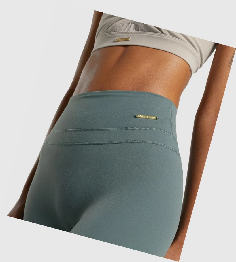 Gymshark Whitney High Rise High Waisted Naisten Leggingsit Vihreä | VEAXTY603