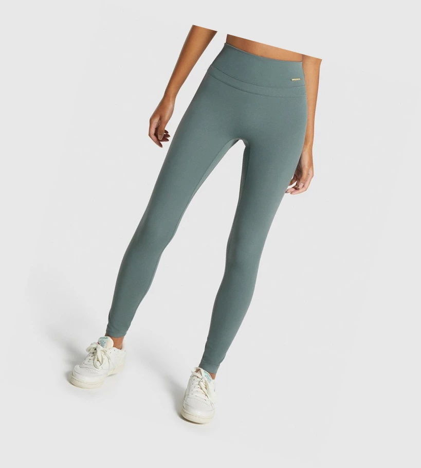 Gymshark Whitney High Rise High Waisted Naisten Leggingsit Vihreä | VEAXTY603