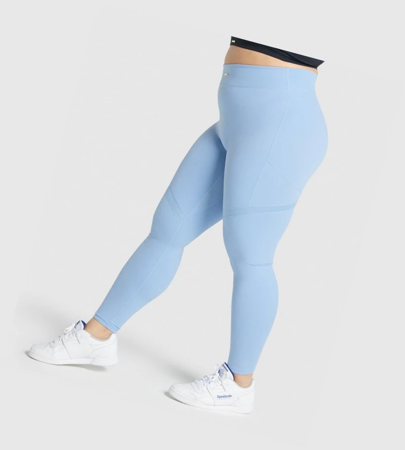 Gymshark Whitney Mesh High Waisted Naisten Leggingsit Sininen | HBSZYG725